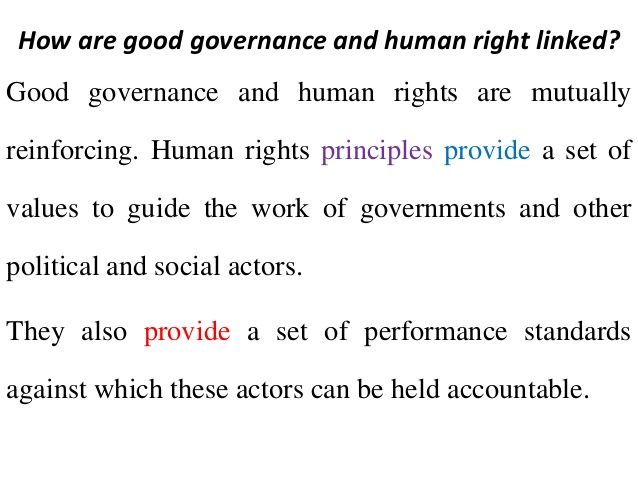 Human Rights and Governance - Bulletin Week 2